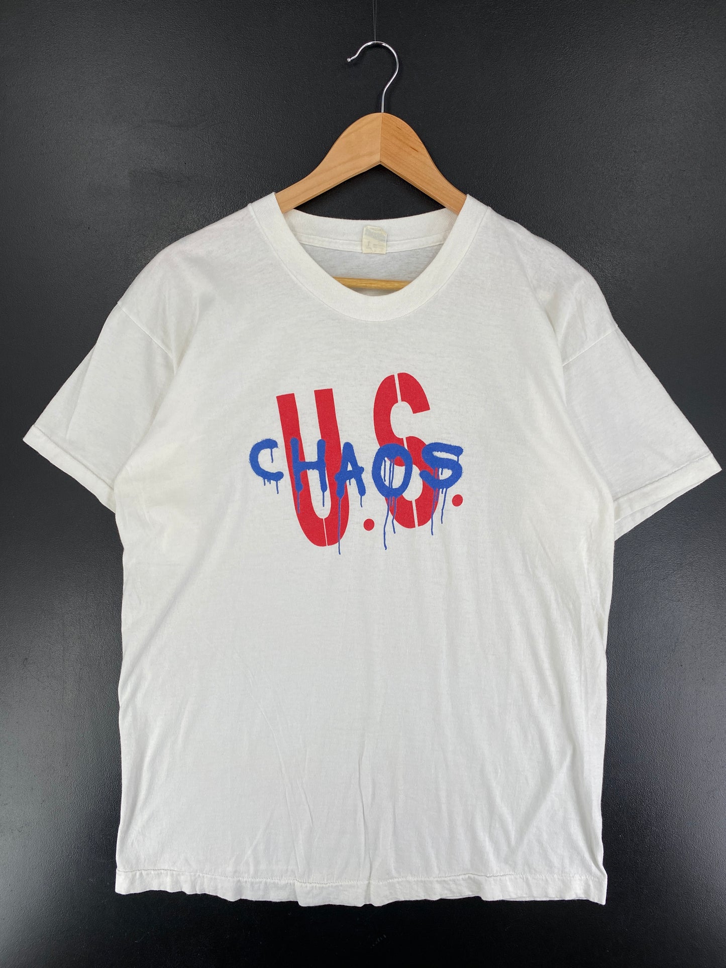 .90's CHAOS U.S. Size L Vintage T-Shirt  / F1012T