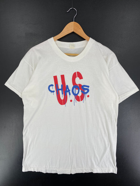 .90's CHAOS U.S. Size L Vintage T-Shirt  / F1012T