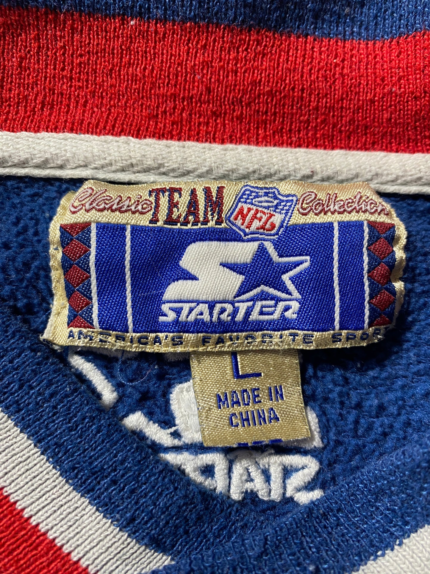 90’s STARTER x NEW ENGLAND PATRIOTS Size L NFL Sweatshirt / G6368S