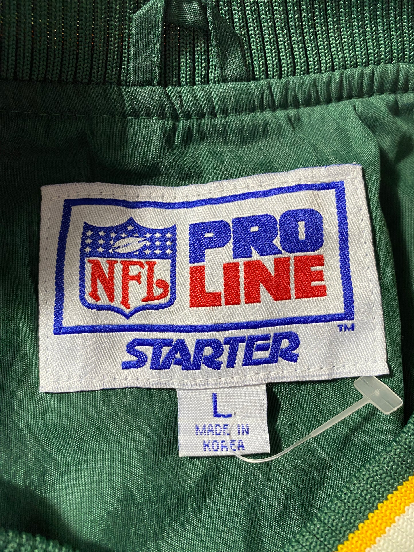 90’s STARTER x GREEN BAY PACKERS Size XL NFL Nylon Jacket / F8996N