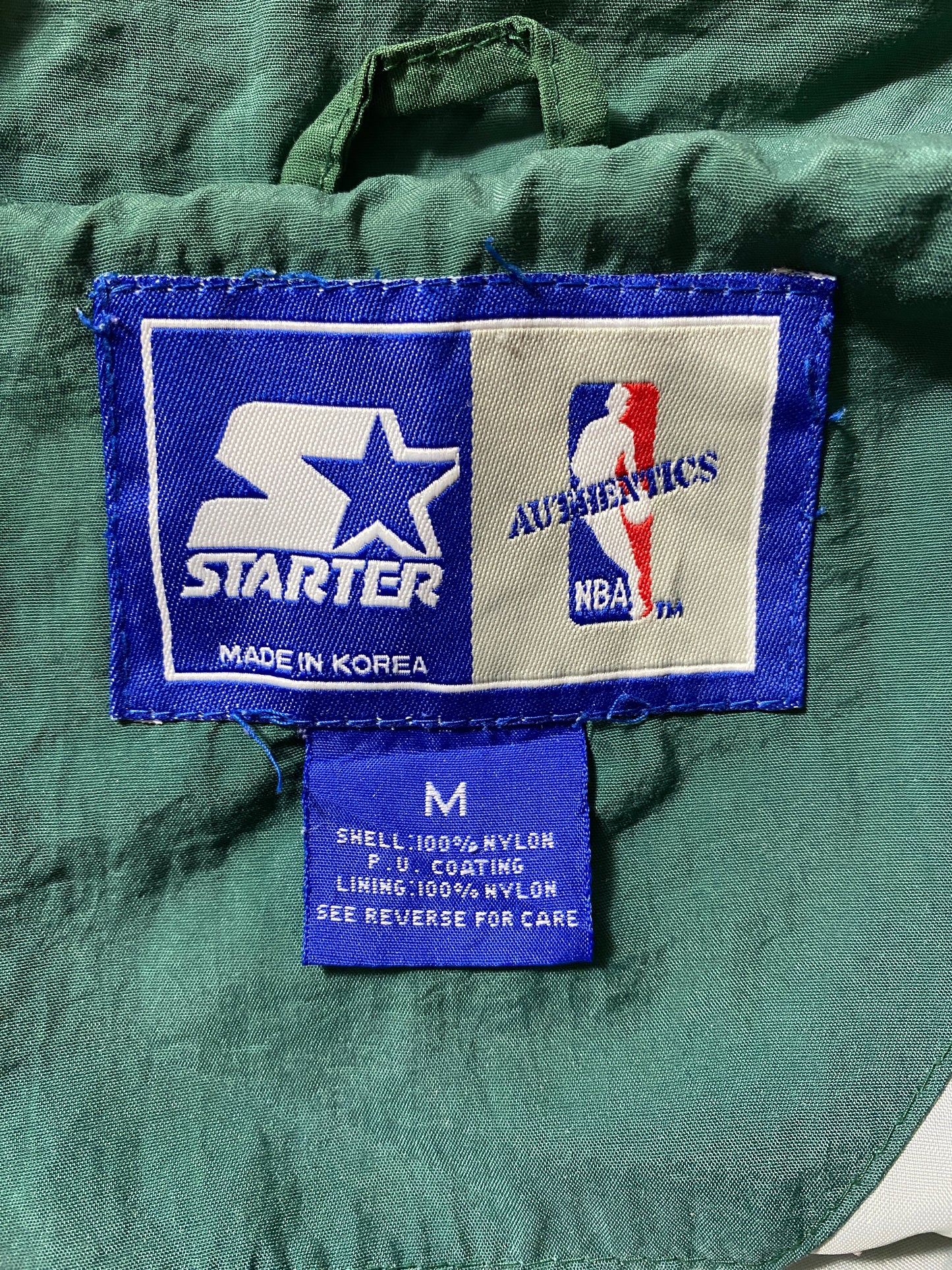 1994 STARTER X SEATTLE SUPERSONICS Size M Vintage NBA Nylon Jacket / G6280N