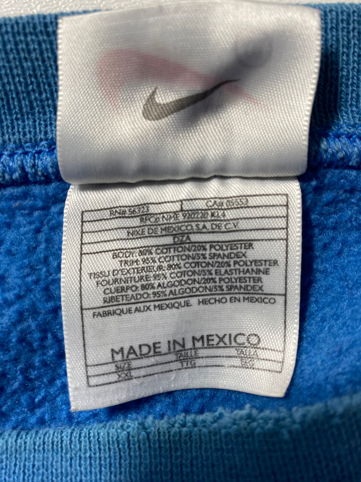 90’s NIKE MINI SWOOSH Size XXL Sweat-Shirt / G7110S