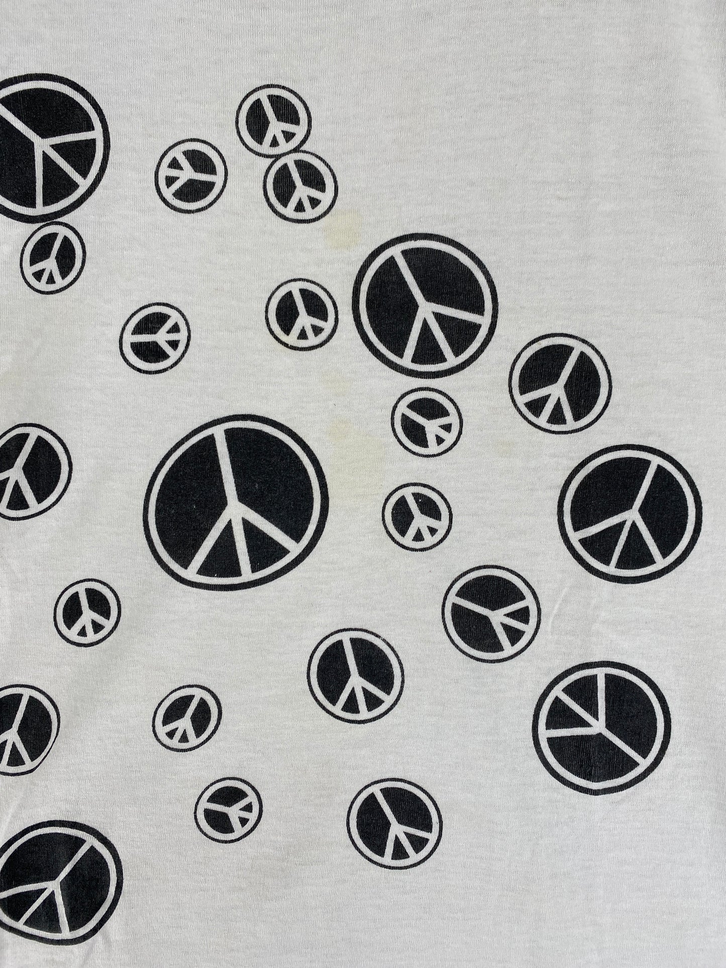 80’s PEACE SIGNS MADE IN USA Size XL Vintage T-Shirt / F8144T