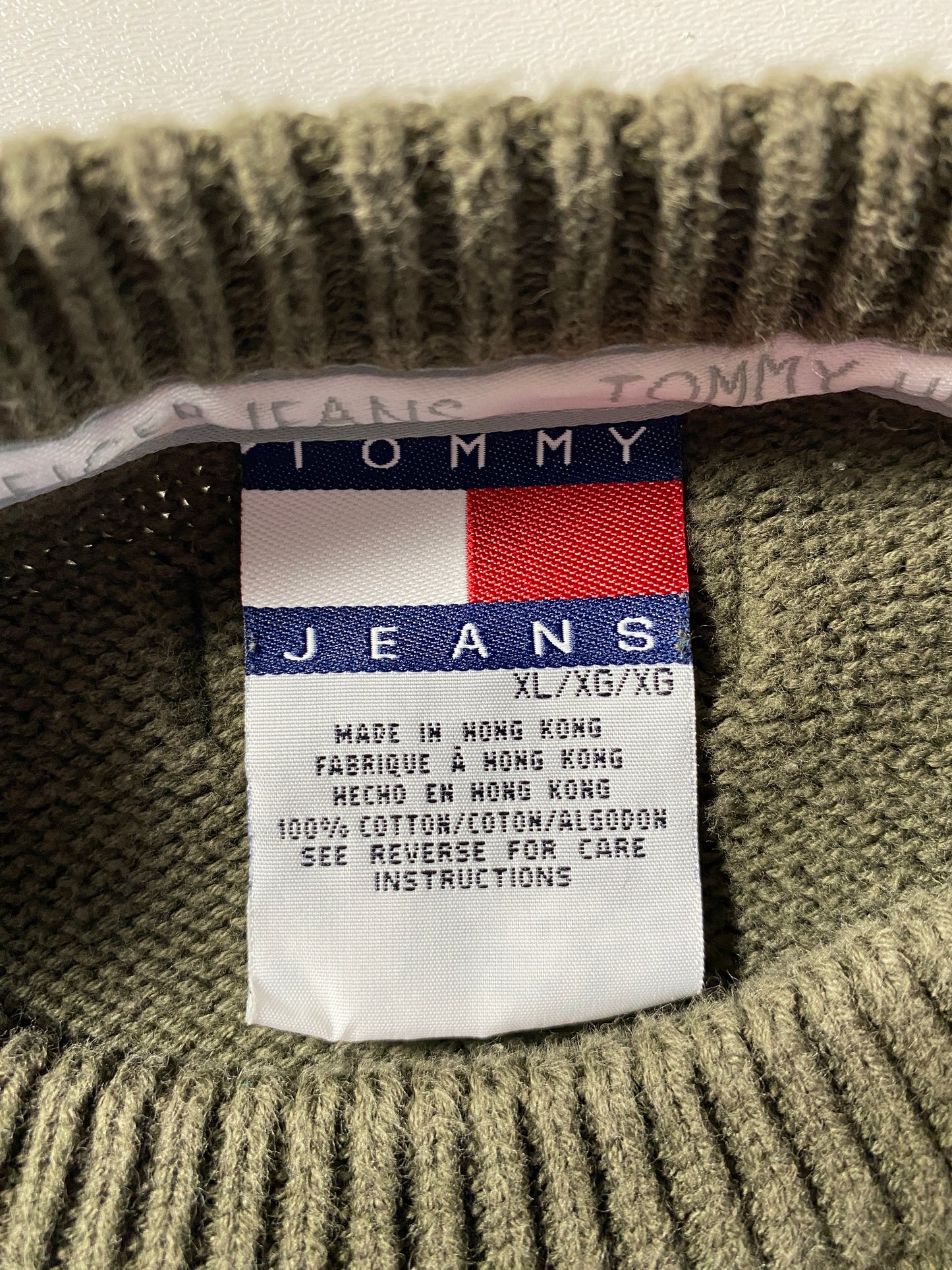90’s TOMMY JEANS Size XL Knitwear / G4942K