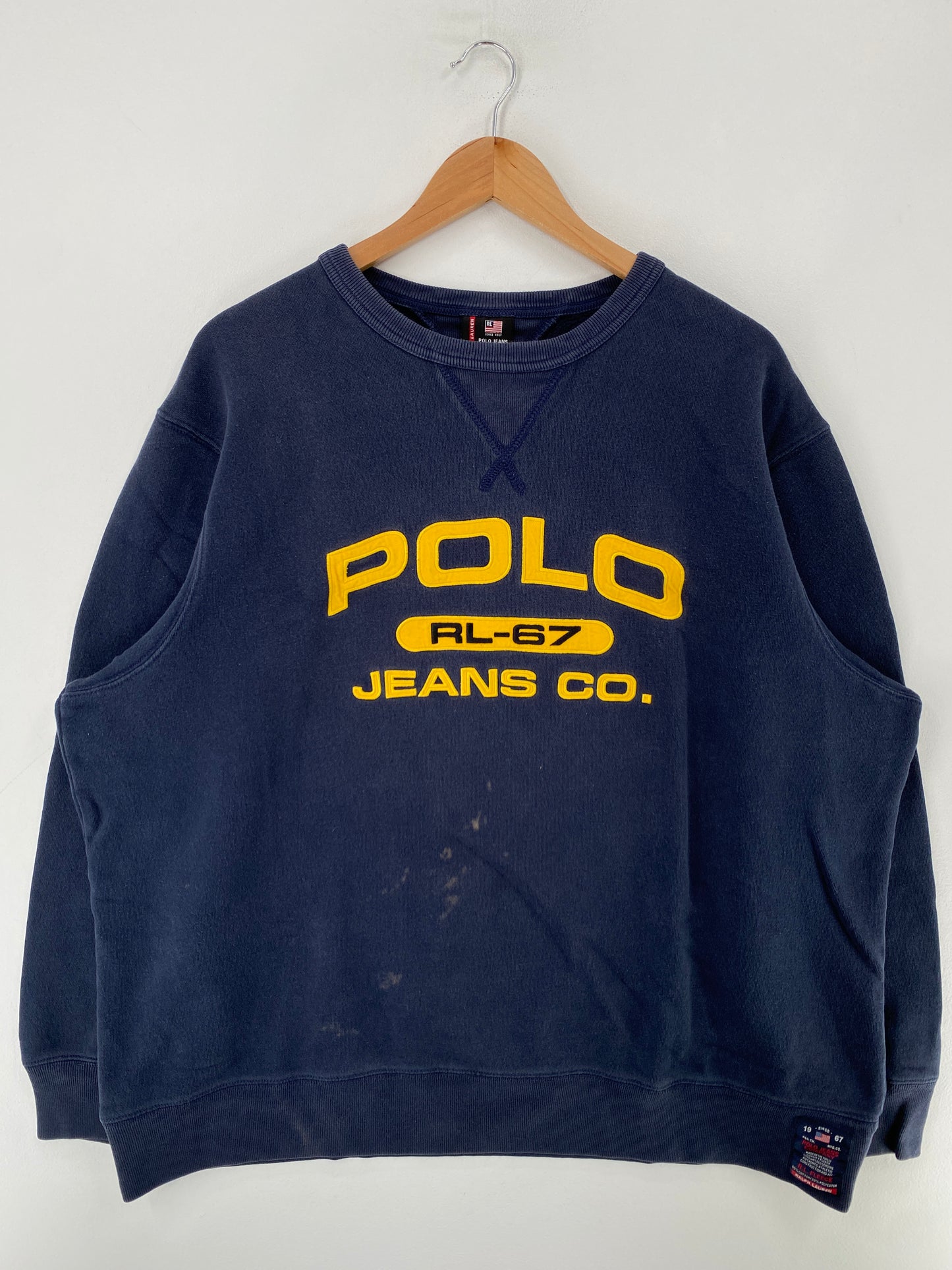 Vintage POLO JEANS RALPH LAUREN Size XL Sweat-Shirt / G4240S
