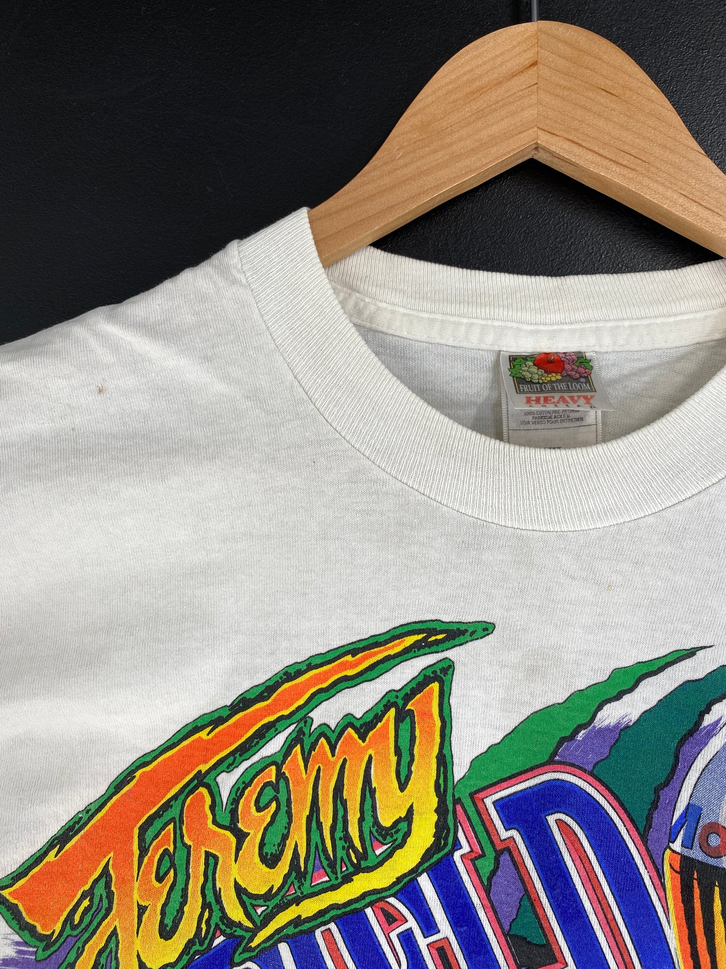 1998 JEREMY MAYFIELD x MOBIL Made in USA Size L Vintage Racing T-Shirt / G2425T