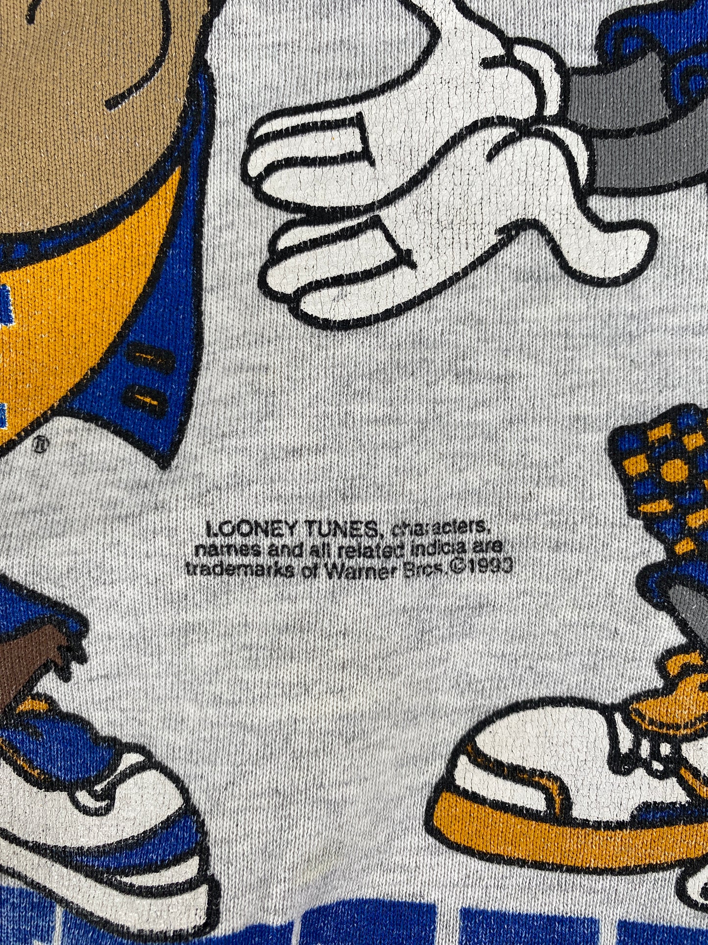 1993 LOONY TUNES x PANTHERS Size XL NFL Sweat-Shirt / F9088S