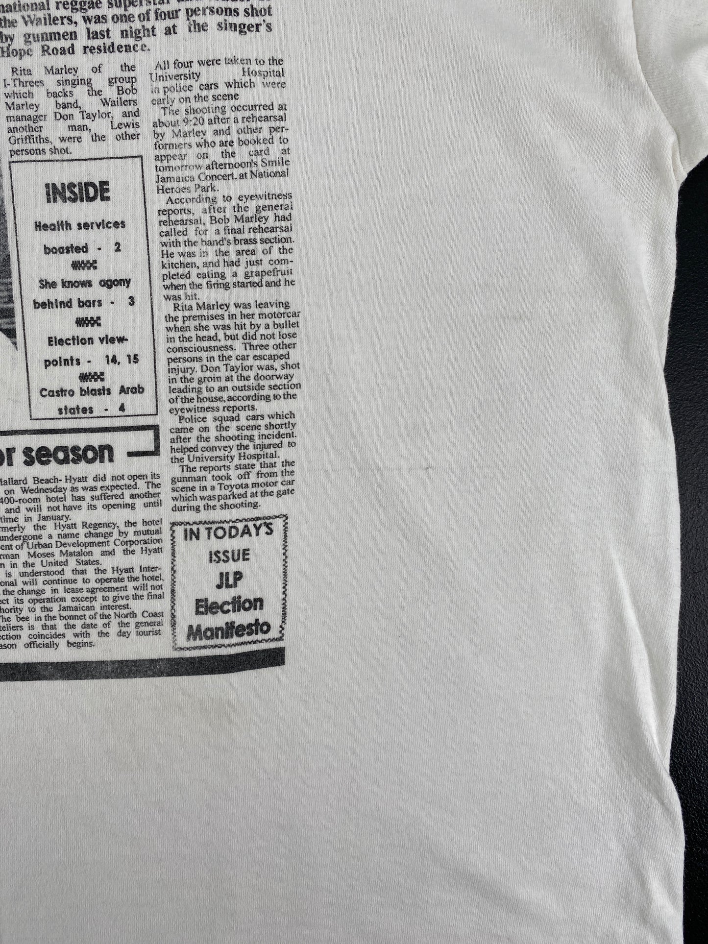 90’s BOB MARLEY Size XXL T-Shirt / F1789T