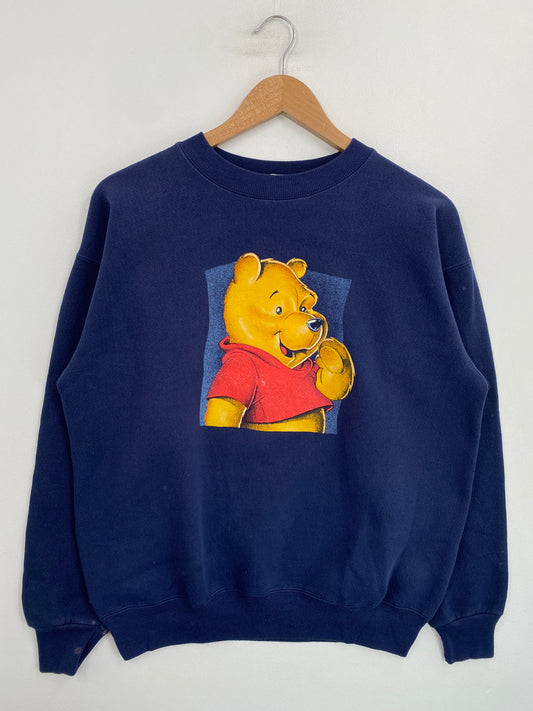 00' DISNEY WINNIE THE POOH Size No Tag(Approx.M/L) Vintage Sweat-shirt / G6465S