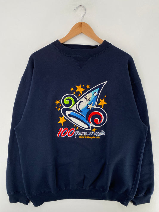 00’ DISNEY WORLD 100 YEARS Size L Vintage Sweat-shirt / F8330S