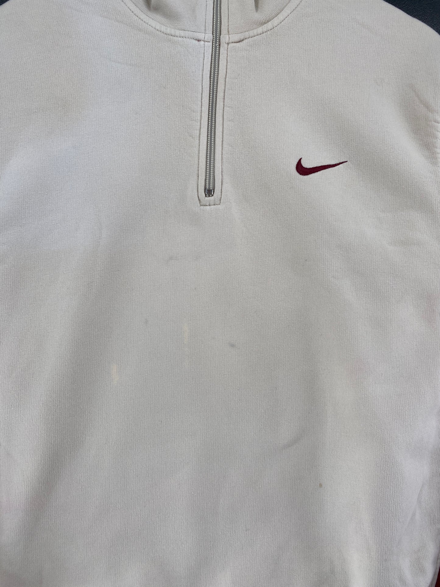 00’ NIKE MINI SWOOSH ATHLETICS Size L Vintage Half-Zip Sweat-Shirt / G6474S