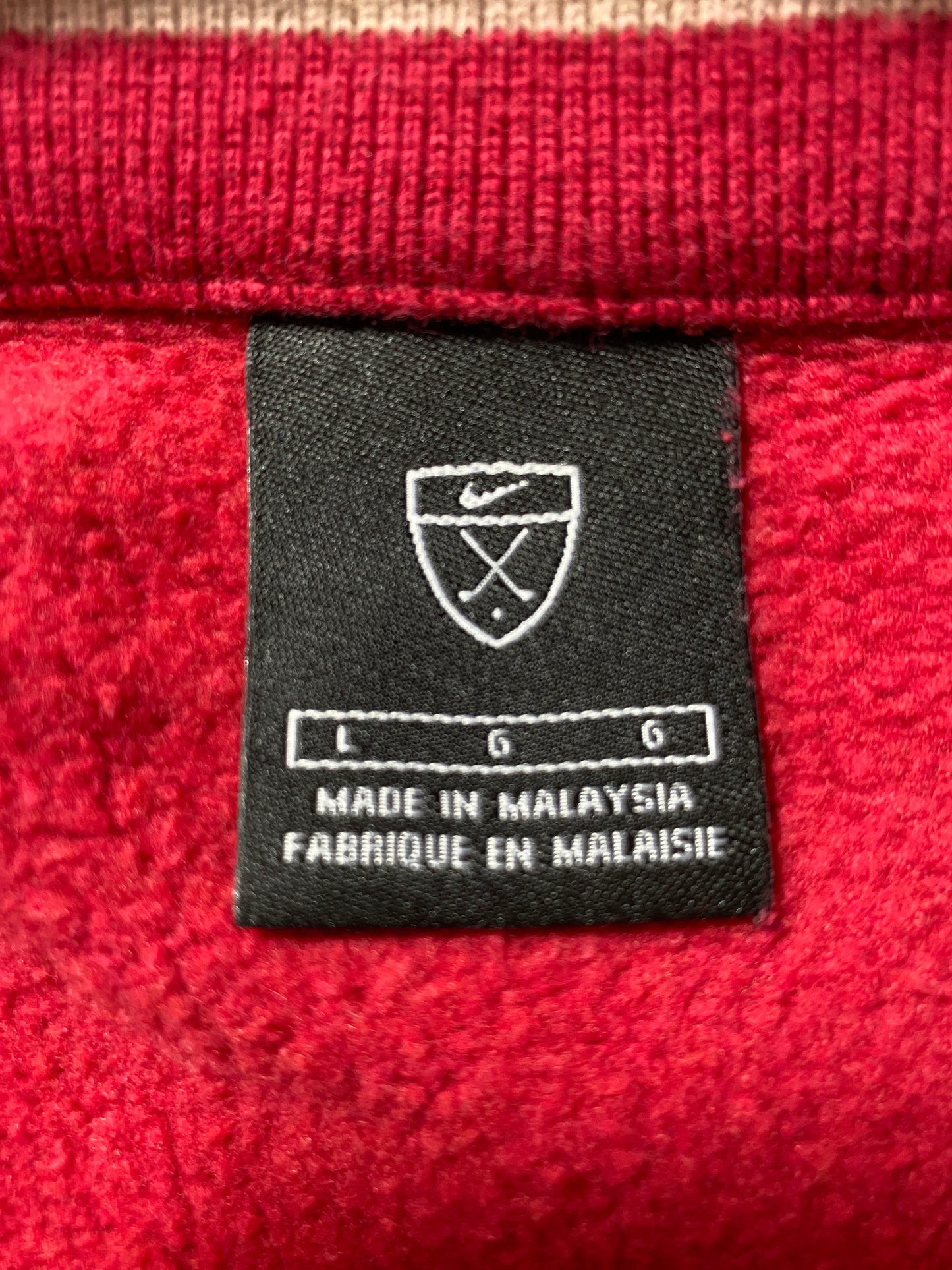 00’ NIKE GOLF Size L Half Zip-Up Sweat-Shirt / G3998S