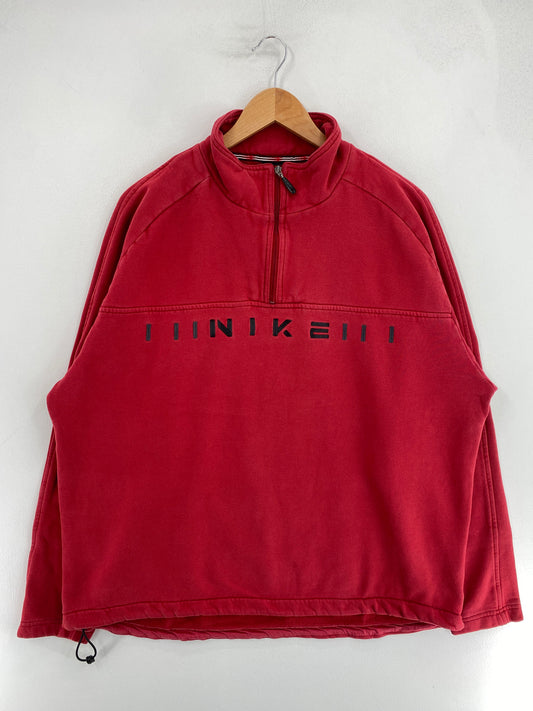 00' NIKE Size XL Vintage Half Zip Sweat-Shirt / G7109S
