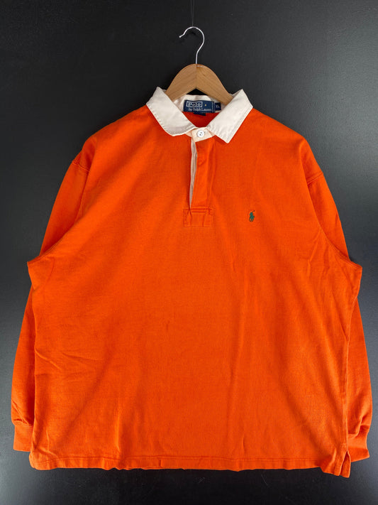 90’s POLO RALPH LAUREN Size XL Vintage Rugby-Shirt / G1334R