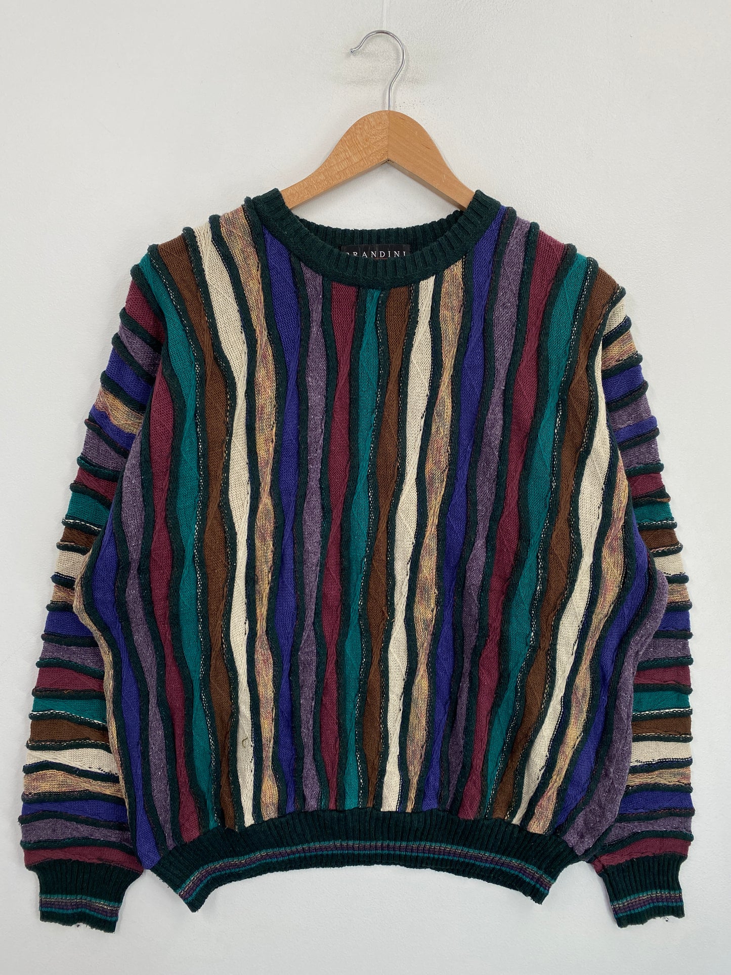 Vintage 3D COOGI-Style Size No Tag (Approx.L) Knit Sweater / G6495K