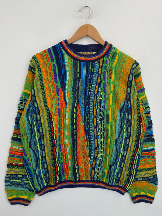 Vintage 3D COOGI-Style Size Ladies L Knit Sweater / G6489K