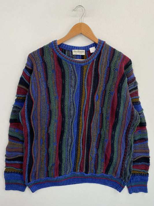 Vintage 3D COOGI-Style Size No Tag (approx.M) Knit Sweater / G6488K
