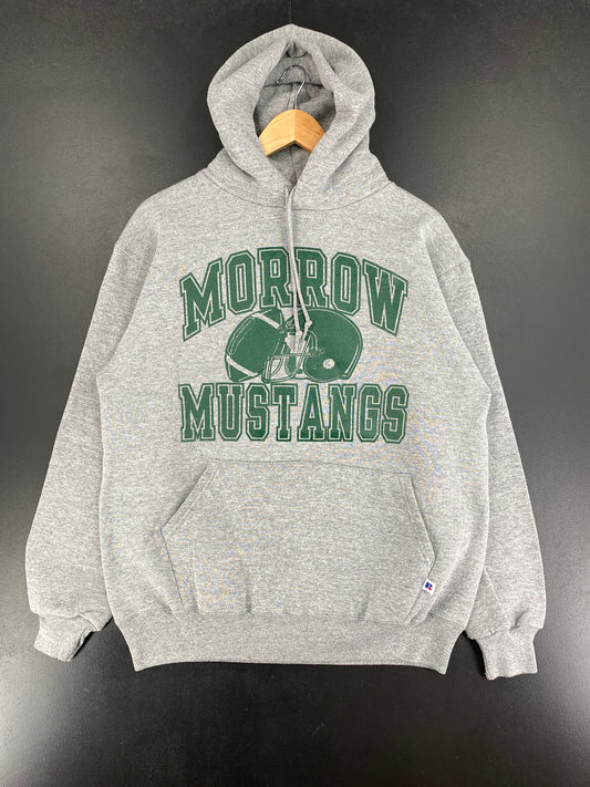 90’s RUSSELL x MORROW MUSTANGS Made in USA Size L Vintage College Sweat-Shirt / F2138S