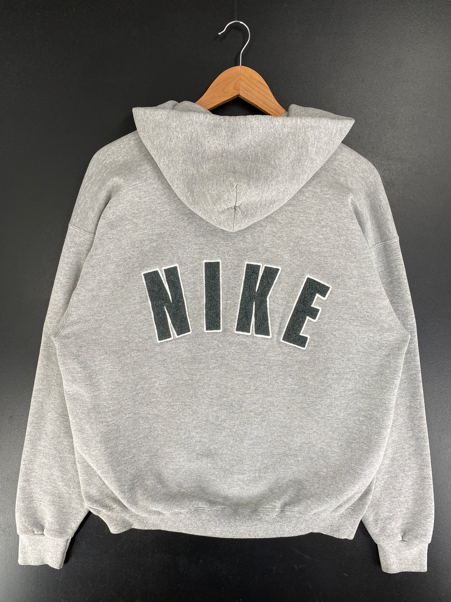 90's NIKE CENTER SWOOSH Made in USA Size XL Vintage Hoodie Sweat-shirt / F9148S