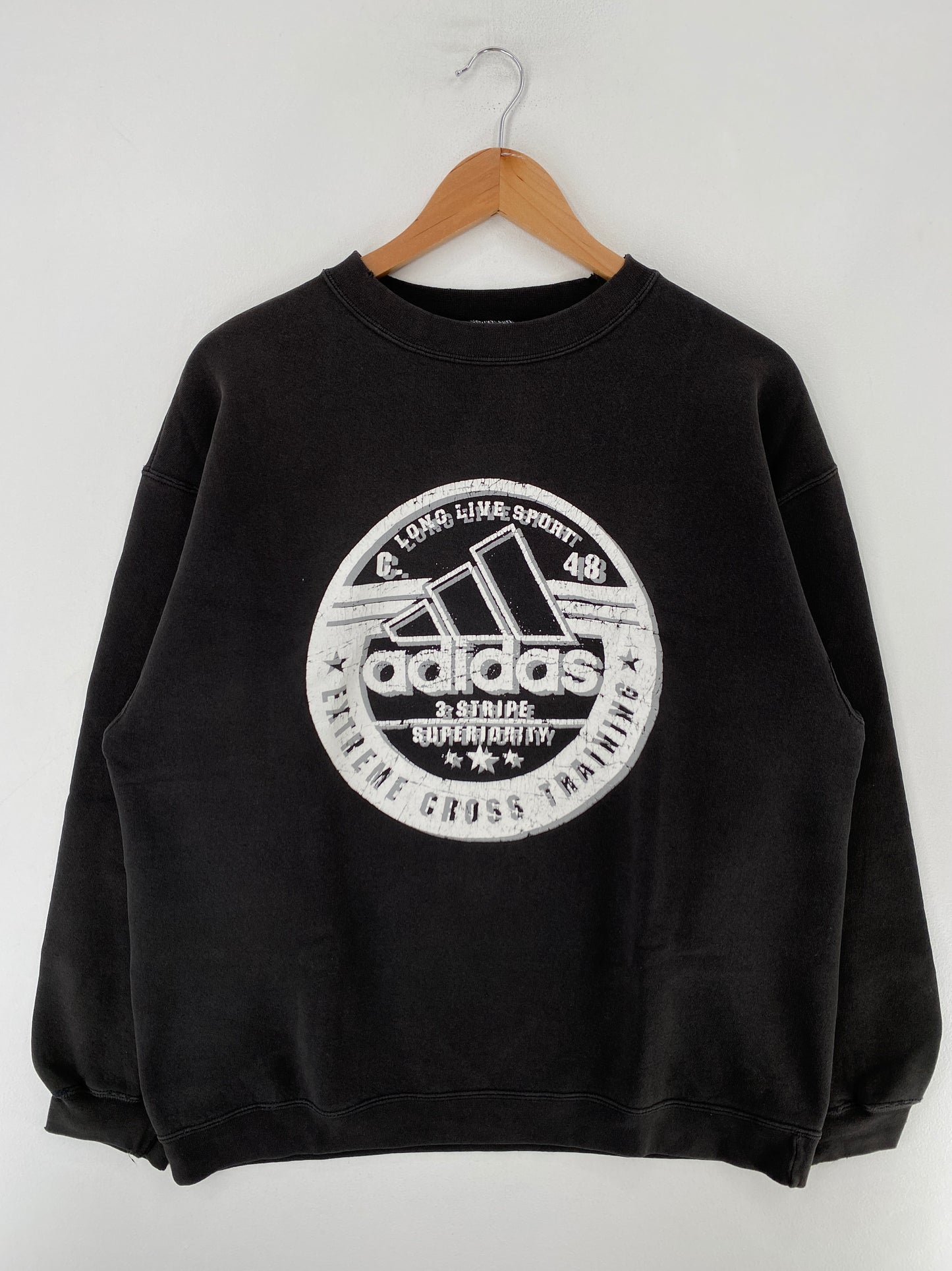 90’s ADIDAS Made in USA Size L Sweat-Shirt / F8443S