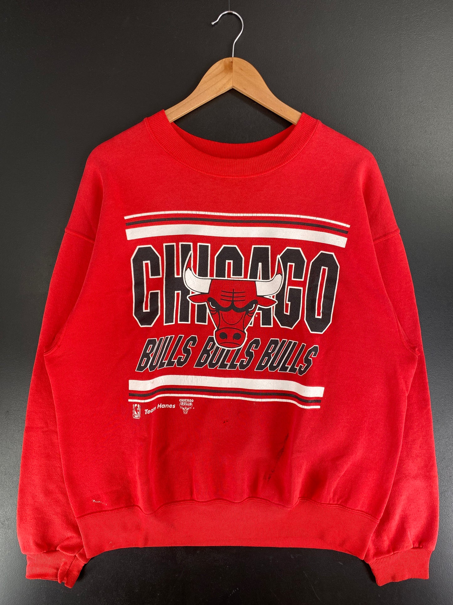 90’s CHICAGO BULLS Made in USA Size XL Vintage Sweat-shirt / G6797S