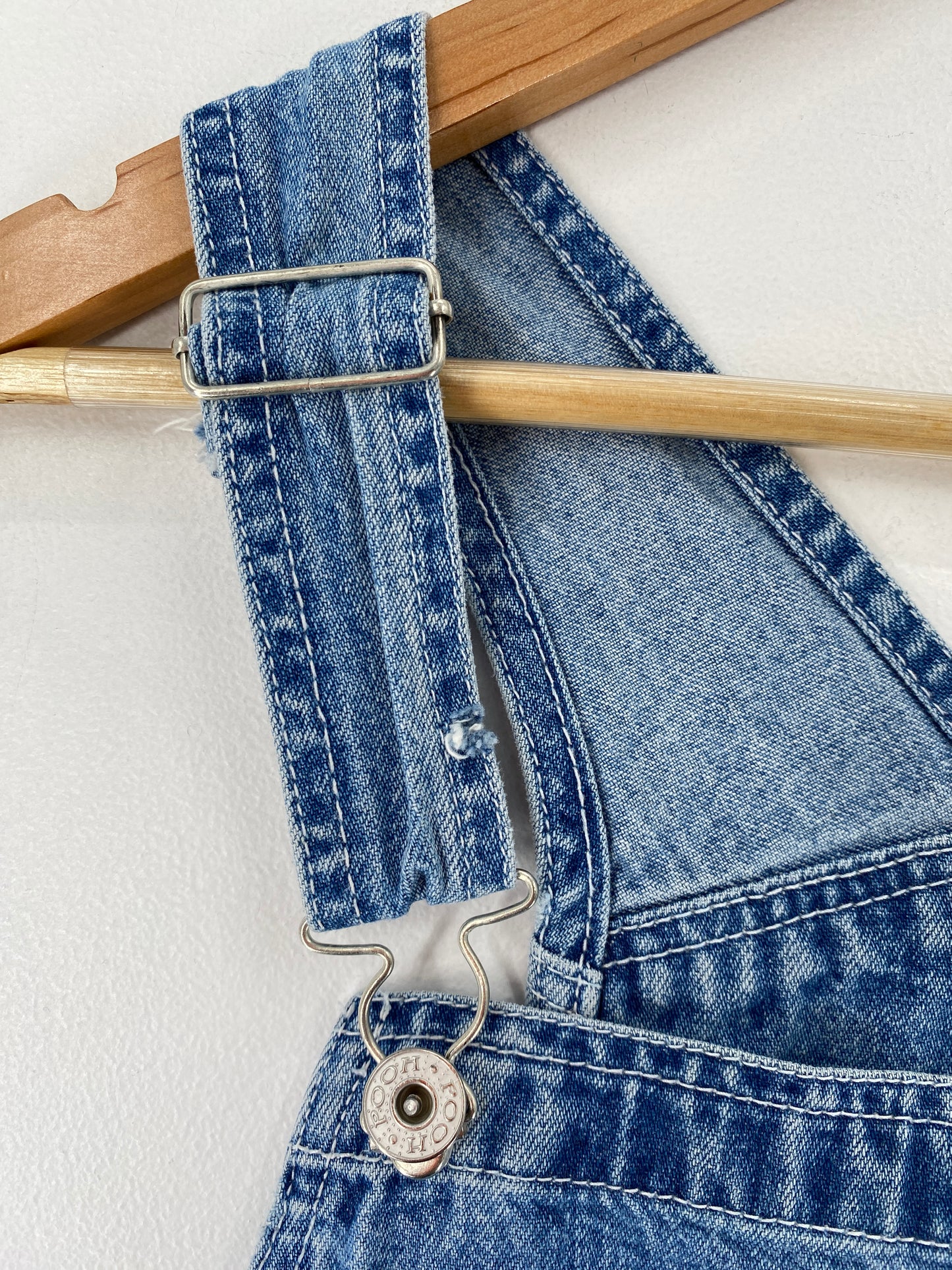 Vintage DISNEY POOH Size No tag Approx. M Denim Overall / F2293P