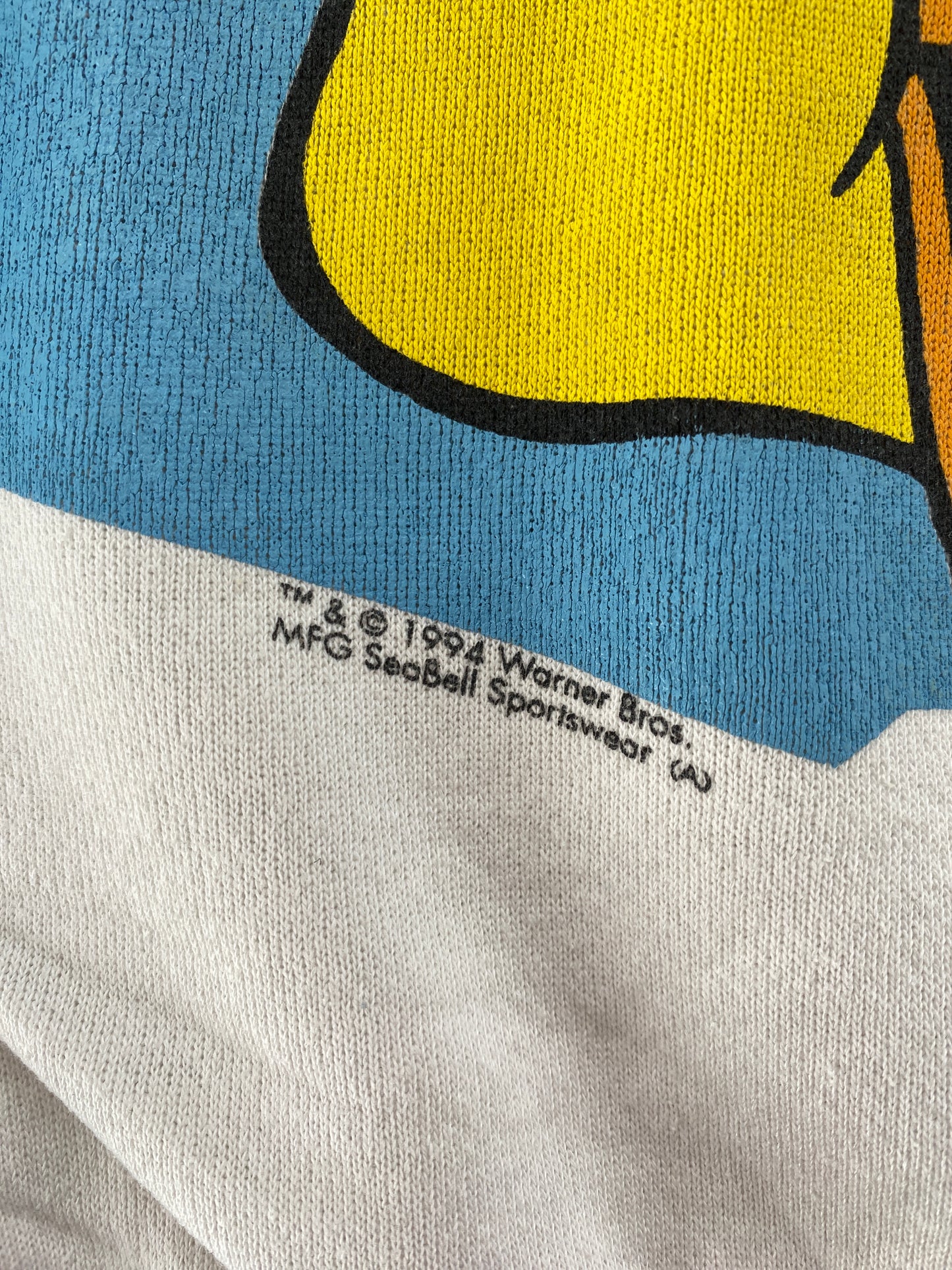 1994 LOONEY TUNES TWEETY Made in USA Size XL Vintage Sweat-shirt / G6610S