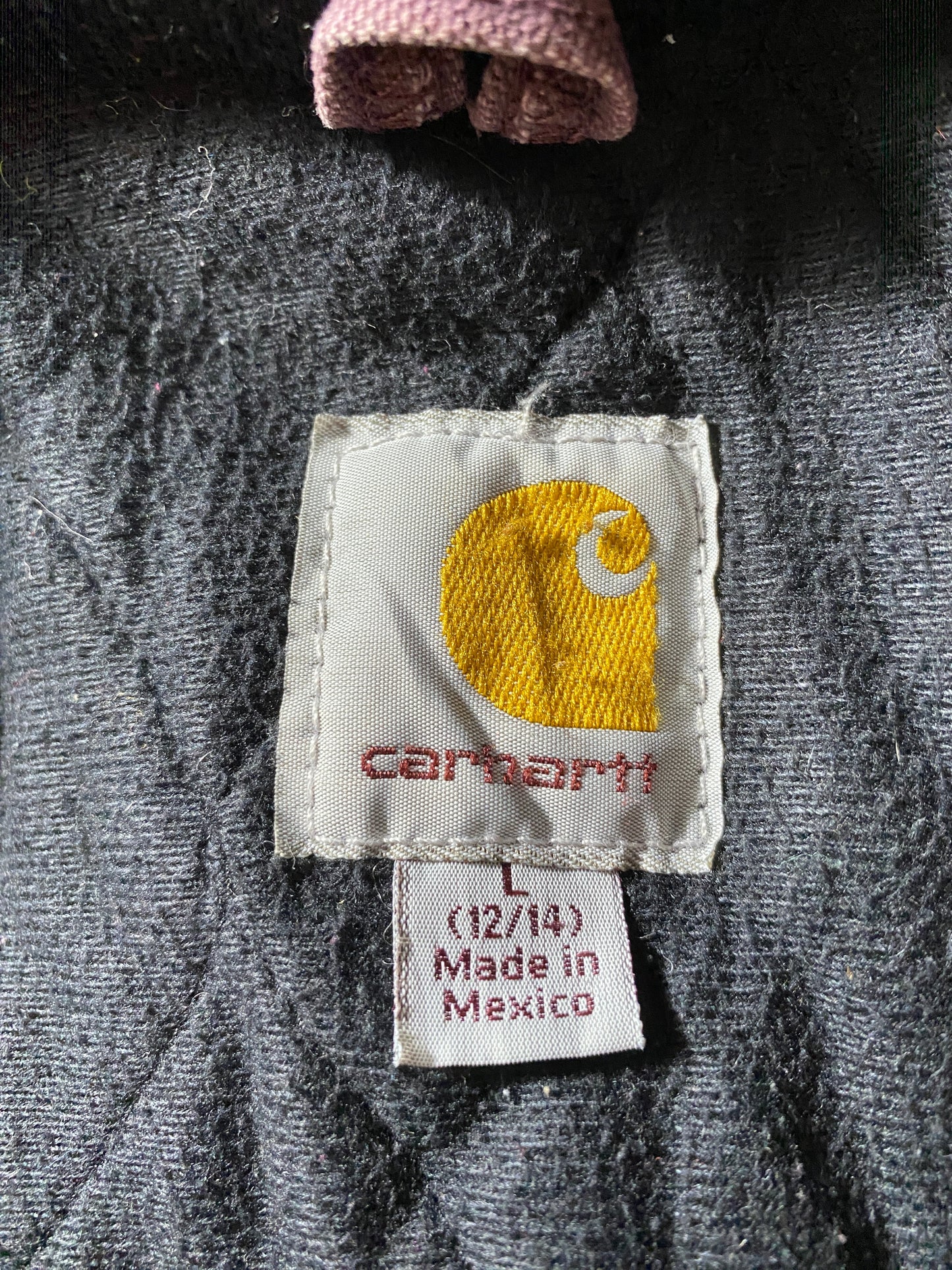 Vintage CARHARTT Size L Duck Hoodie Jacket / G61J