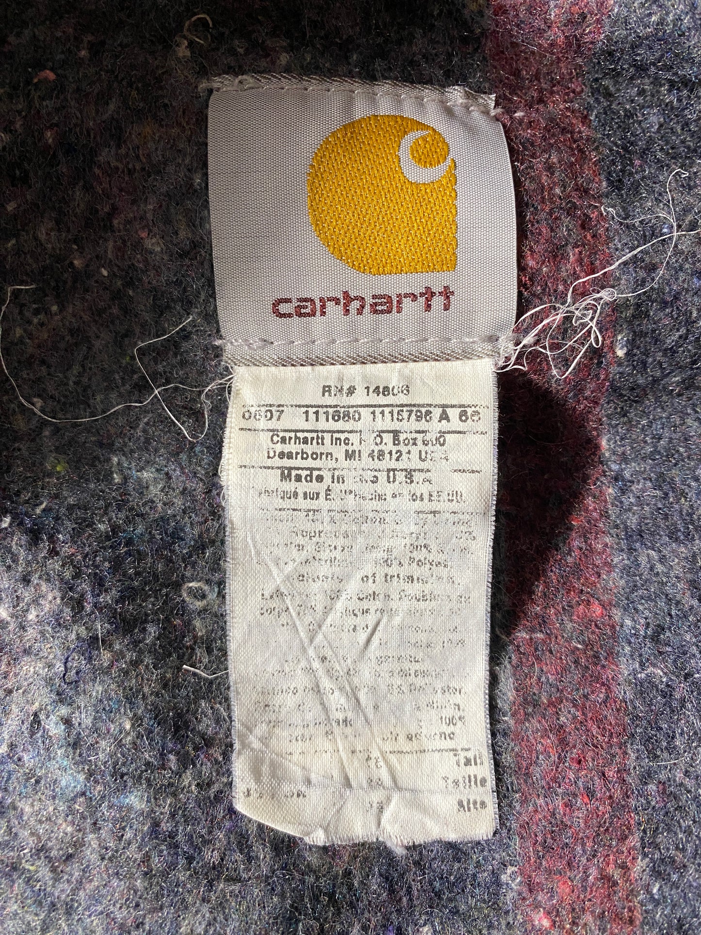 90's CARHARTT Made in USA Size Approx.L Duck Jacket / F9400J