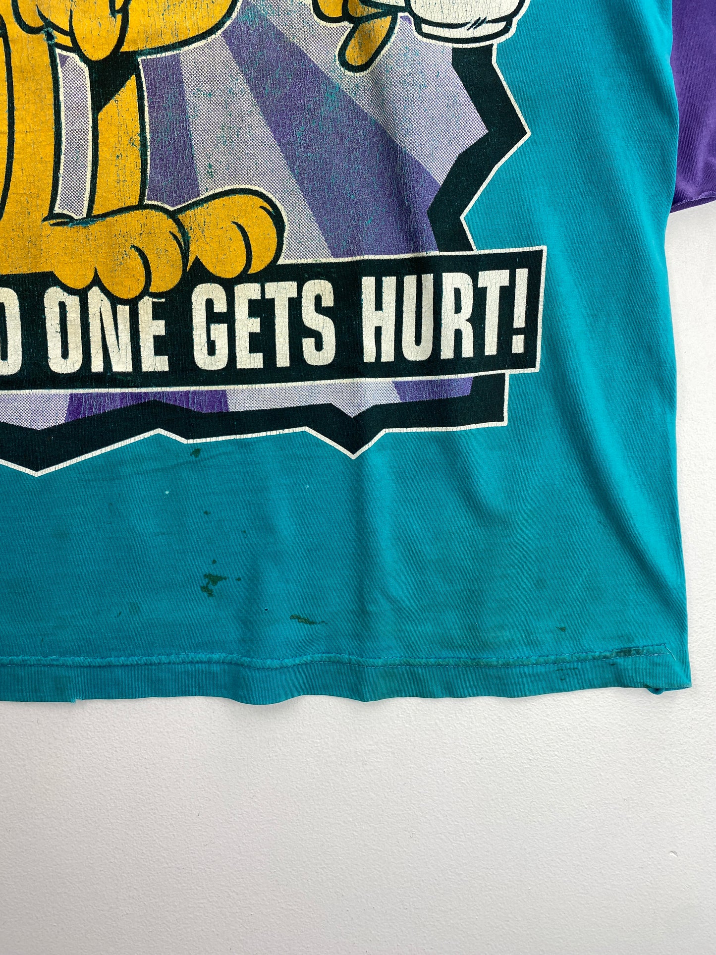 90’s GARFIELD Size No Tag (Approx.XL) Vintage T-Shirt / G6646T