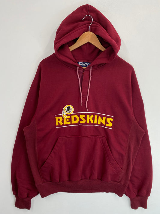 Early 90's STARTER X REDSKINS Size L Vintage NFL Hoodie Sweatshirt / G6658S