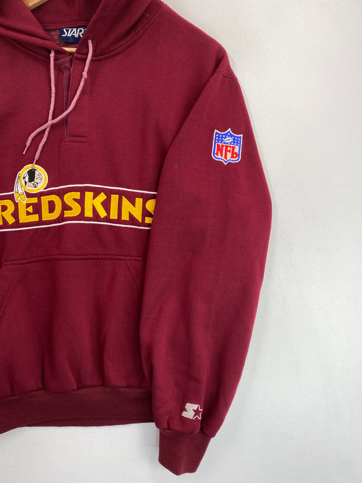 Early 90's STARTER X REDSKINS Size L Vintage NFL Hoodie Sweatshirt / G6658S
