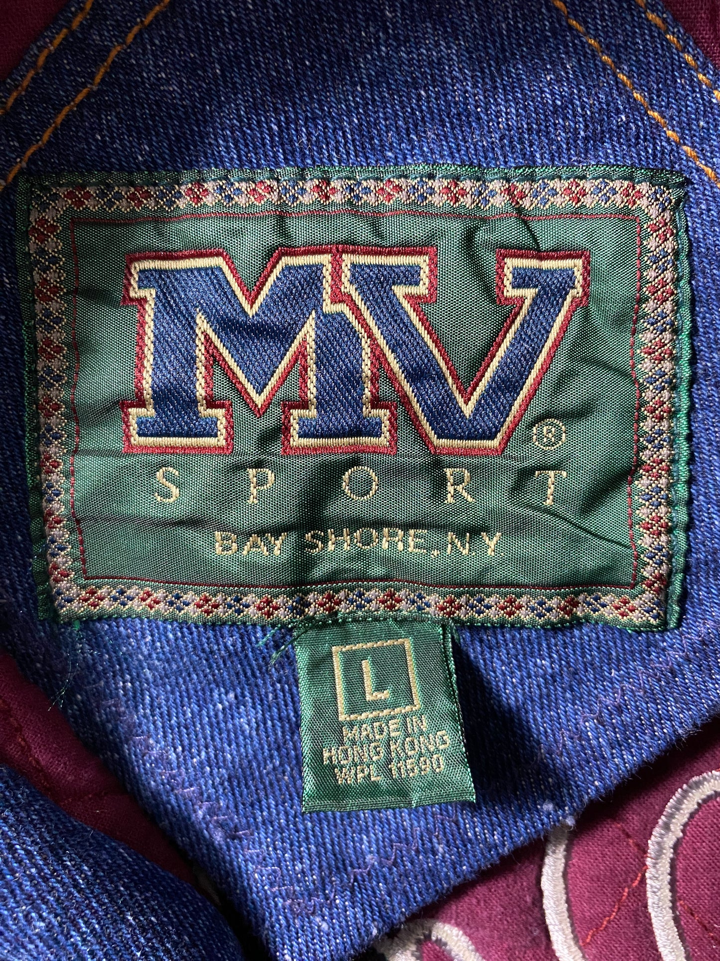 Vintage DR.PEPPER Size L Denim Jacket/ F9412J