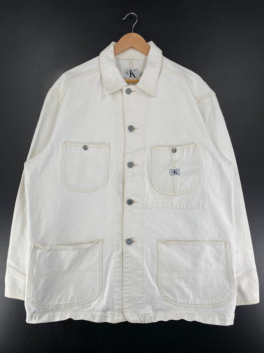 .Vintage CALVIN KLEIN JEANS Size L Denim Jacket/ F9409J