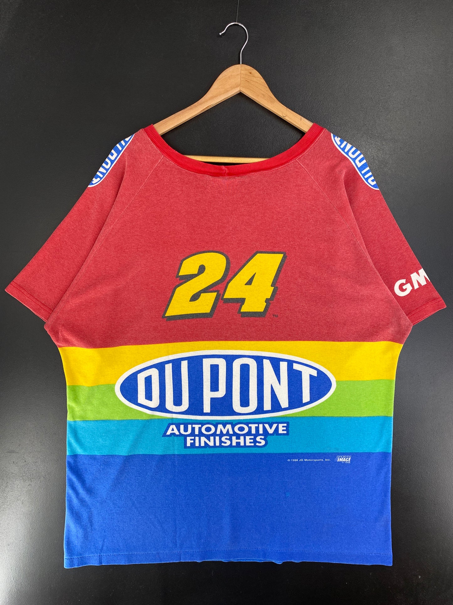1998 DUPONT 24 Made in USA Size XXL Vintage Racing T-Shirt / G2976T