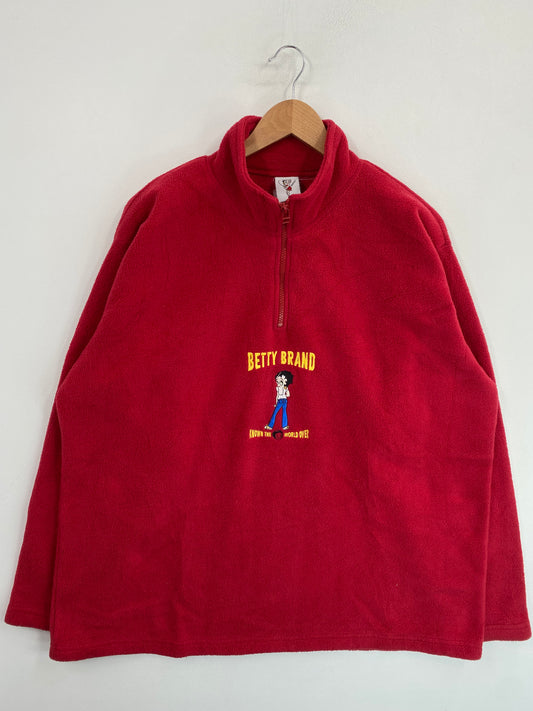 Vintage BETTY BOOP Size No Tag (Approx.XL) Fleece / G6734F