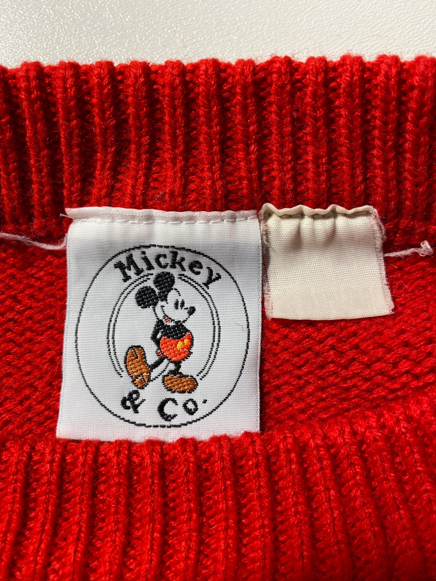 90’s MICKEY Size Approx.M Disney Knitwear / G4870K
