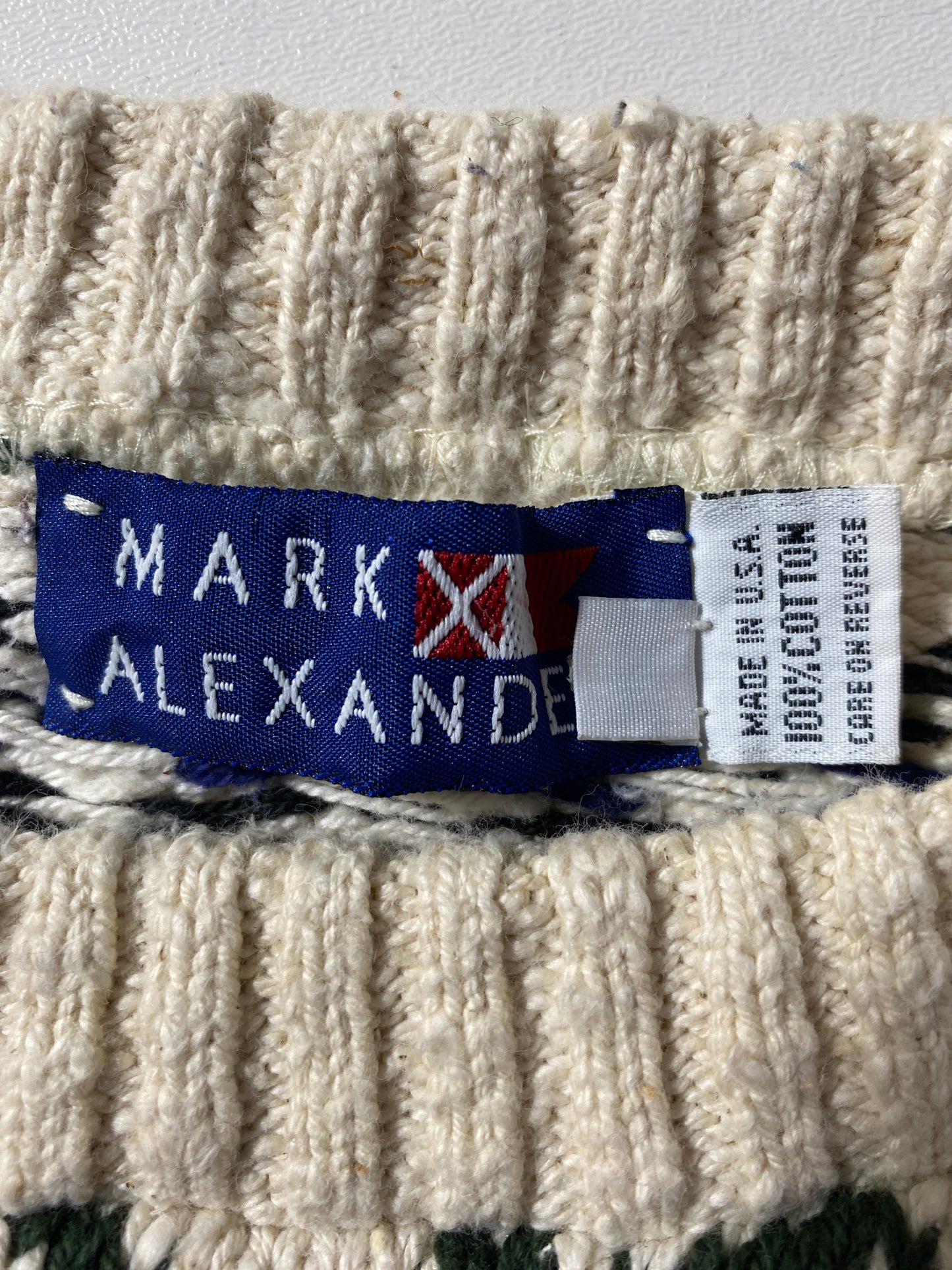 .90's MARK ALEXANDER Made in USA Size M Vintage Knitwear / F9437K