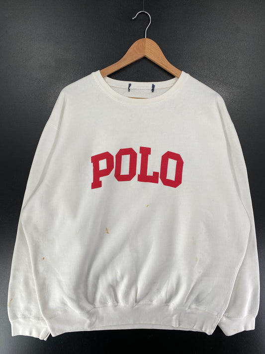 90’s POLO RALPH LAUREN Size No Tag (Approx.XXL) Vintage Sweat-shirt / G6750S