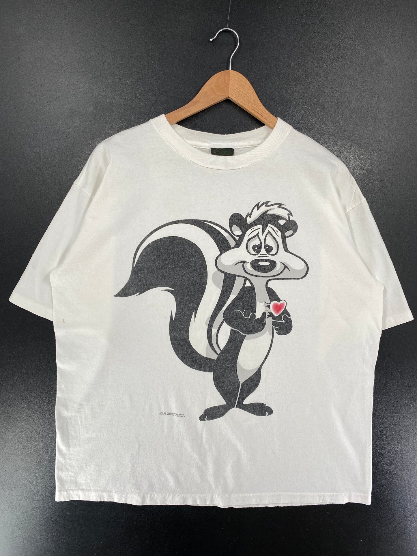 1994 LOONEY TUNES PEPE LE PEW Made in USA Size XL Vintage T-Shirt / G6759T