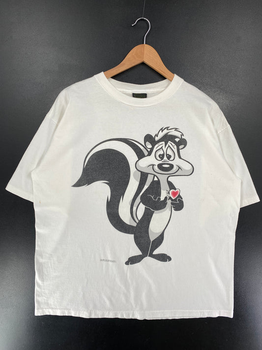 1994 LOONEY TUNES PEPE LE PEW Made in USA Size XL Vintage T-Shirt / G6759T
