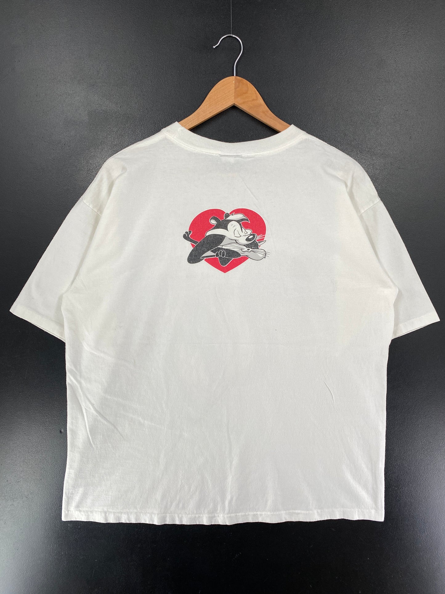 1994 LOONEY TUNES PEPE LE PEW Made in USA Size XL Vintage T-Shirt / G6759T