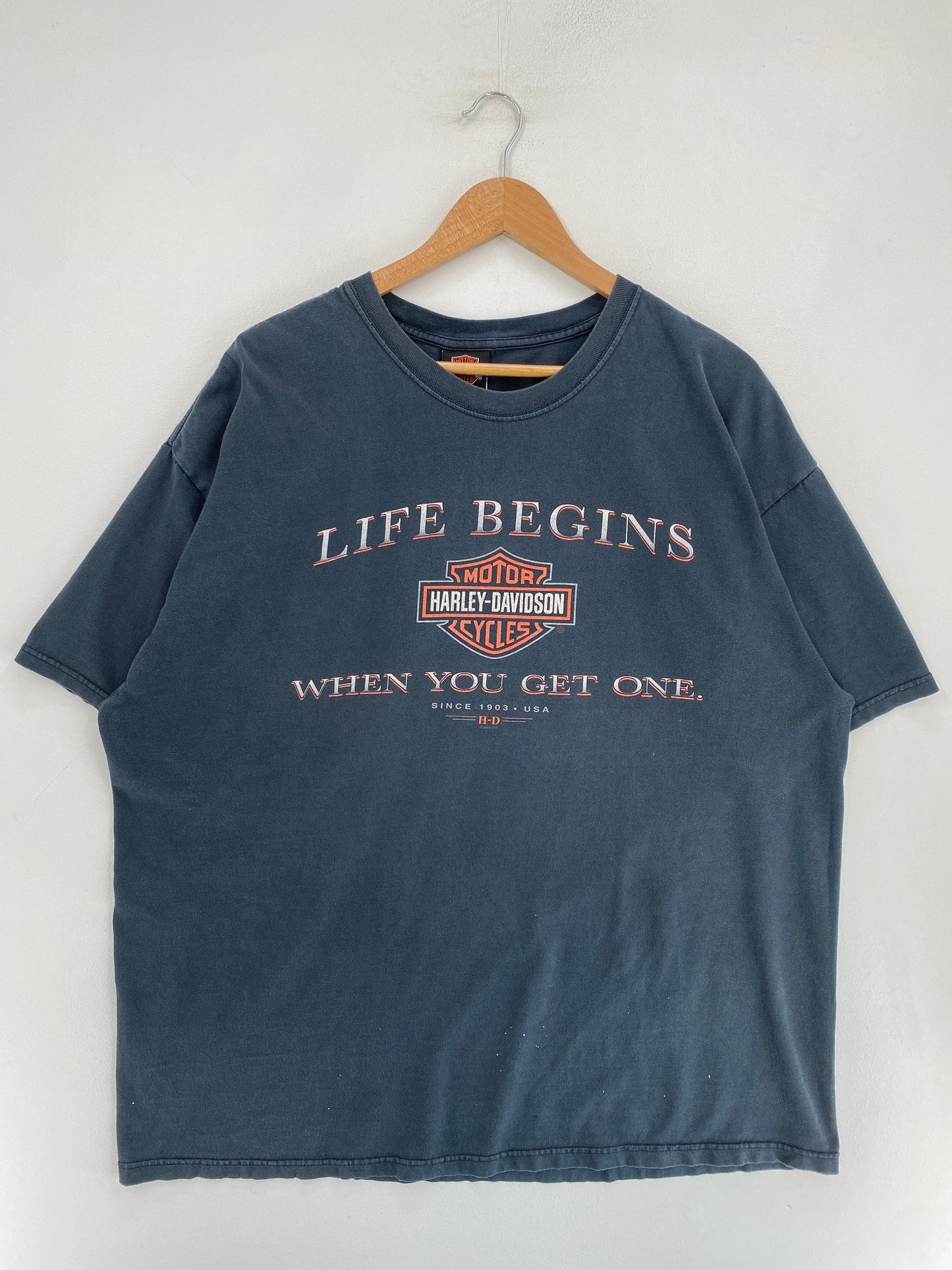 90's HARLEY DAVIDSON Made in USA Size XXL Vintage T-shirt / G3055T