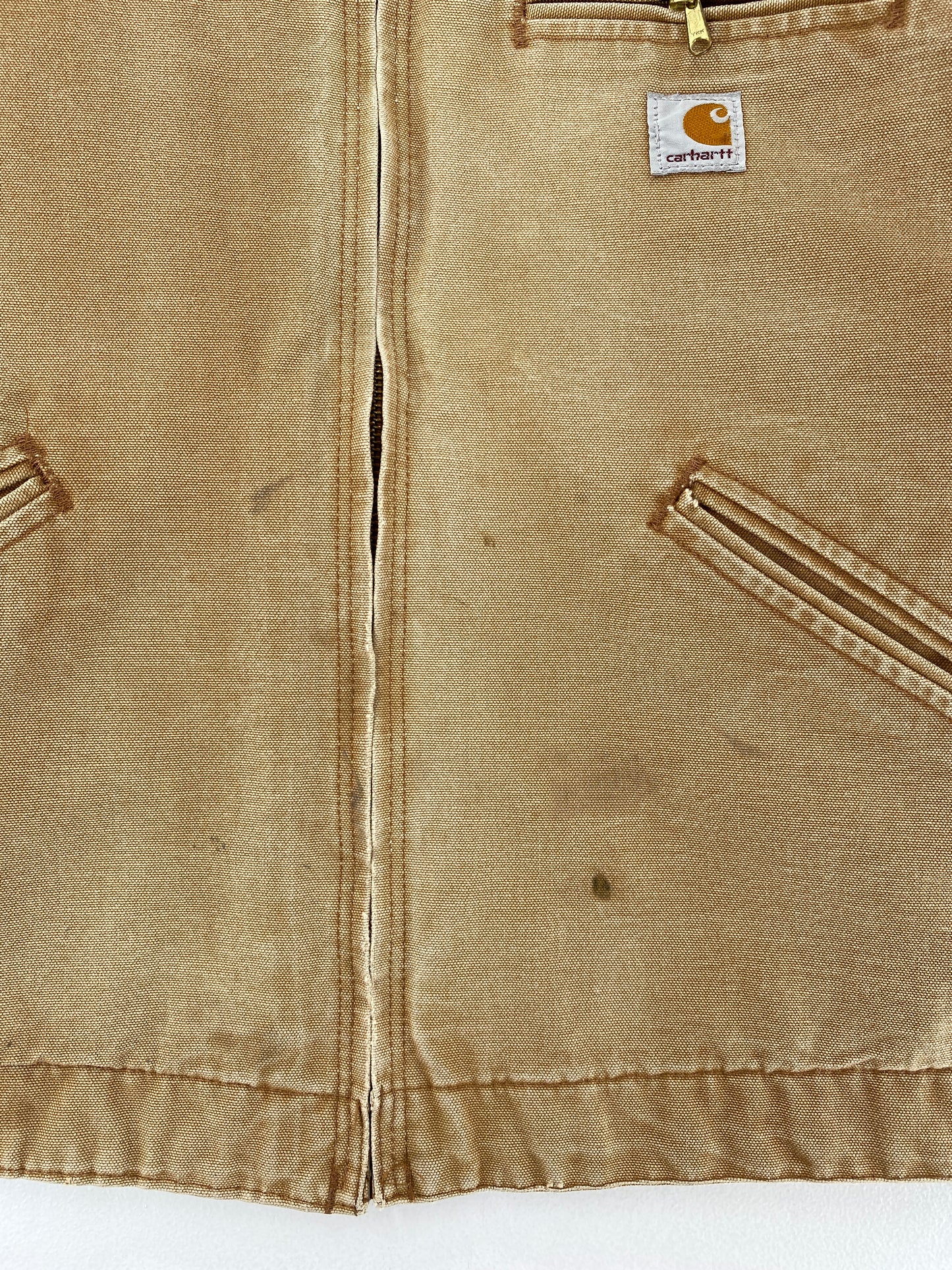 Vintage CARHARTT Size 48(XL) ZIP-UP Duck Jacket / F2738J