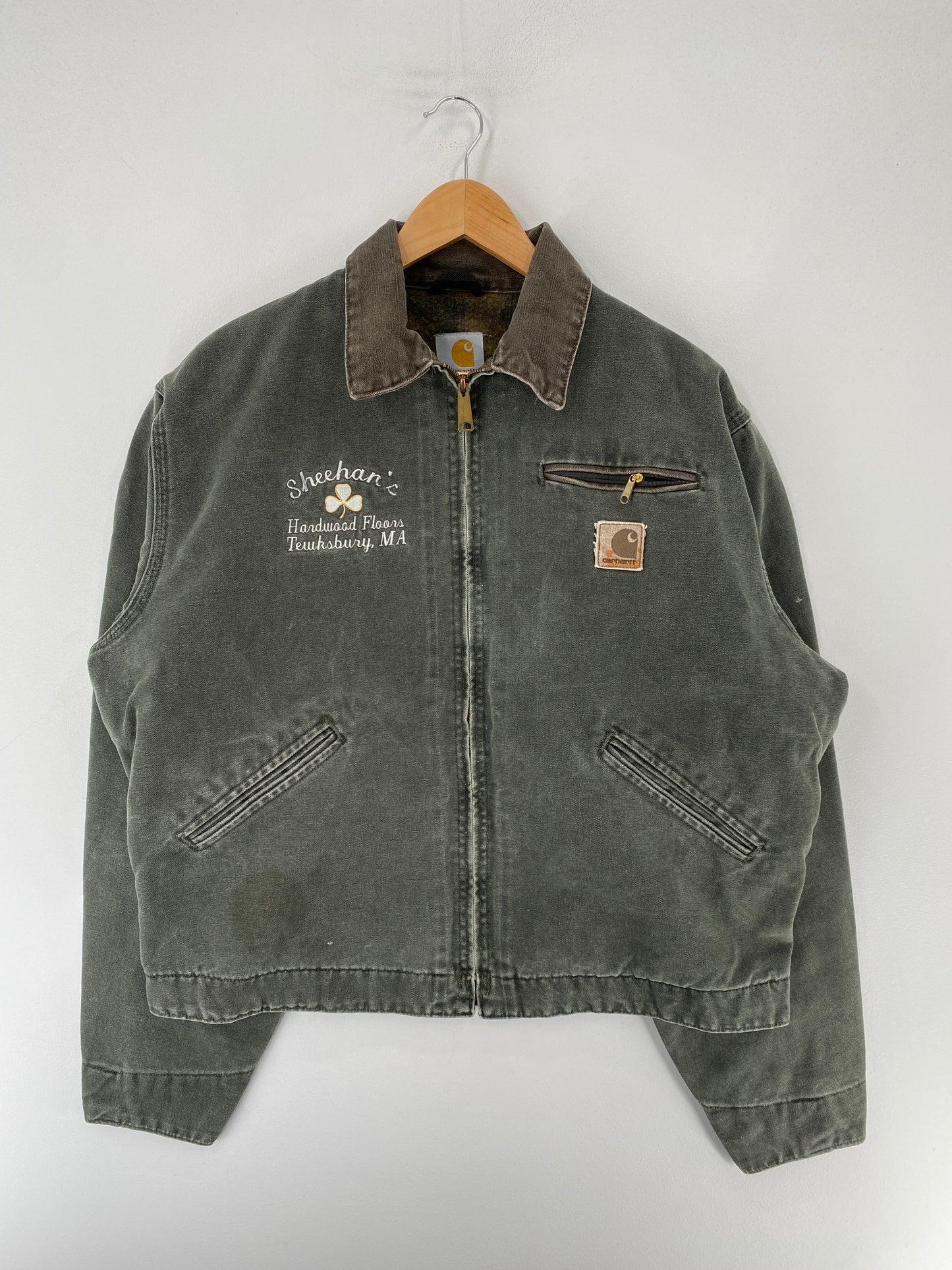Vintage CARHARTT Size L ZIP-UP Duck Jacket / F2741J