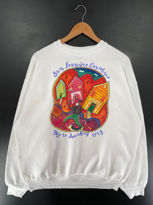 1993 SAN FRANCISCO EXAMINER Made in USA Size XL Vintage Sweat-Shirt / G6834S