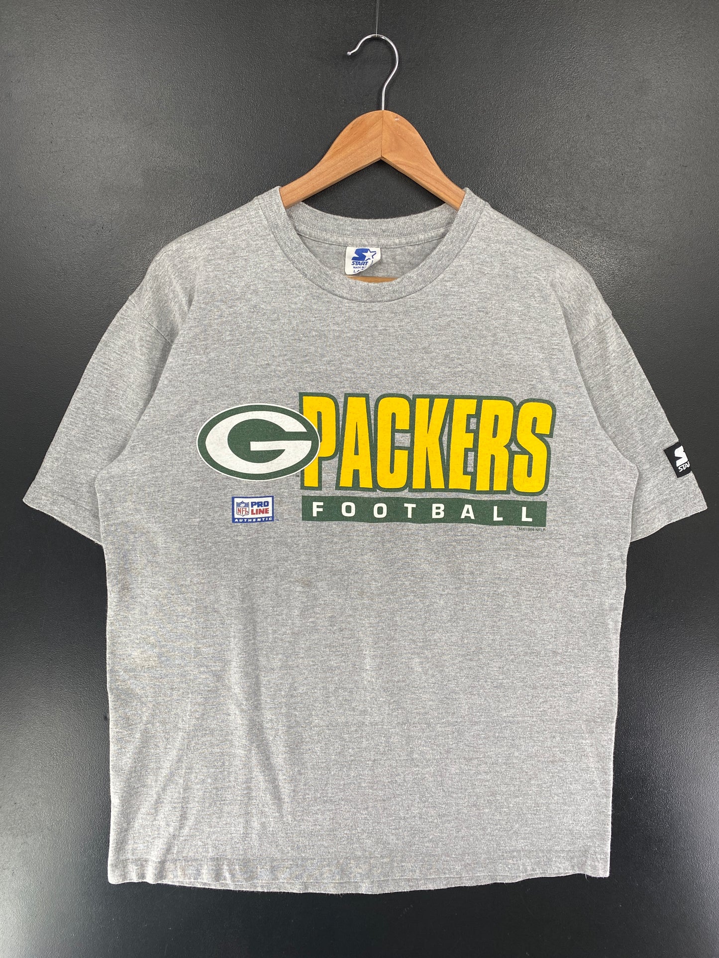 1996 STARTER x GREEN BAY PACKERS Made in USA Size L Vintage NFL T-Shirt / G6844T