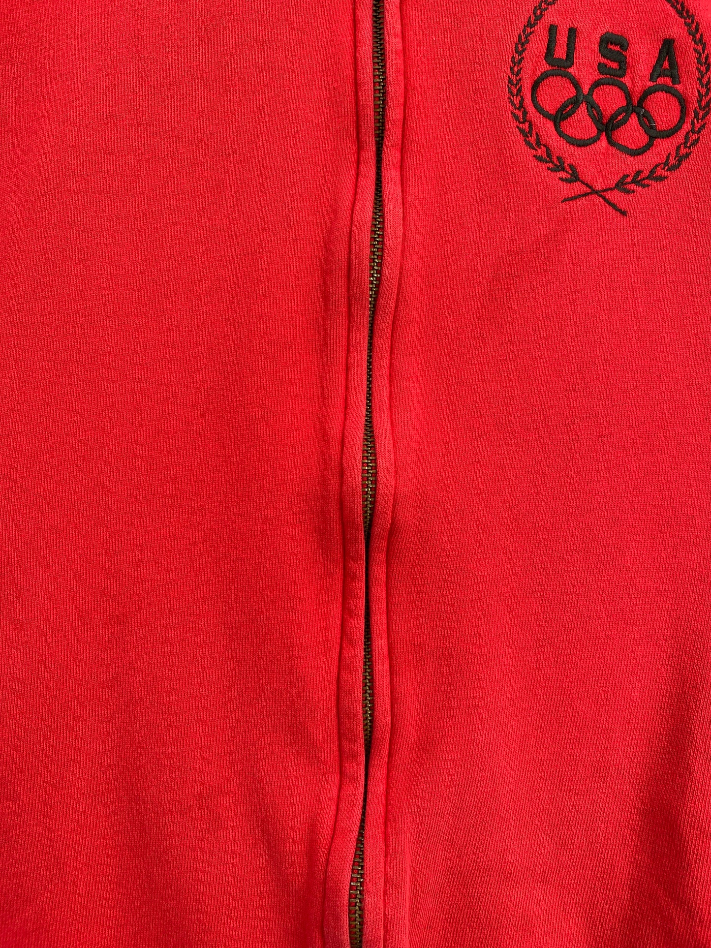 90's CHAMPION OLYMPIC USA Made in USA Size L Vintage Zip-Up Sweat-Shirts / G6881S