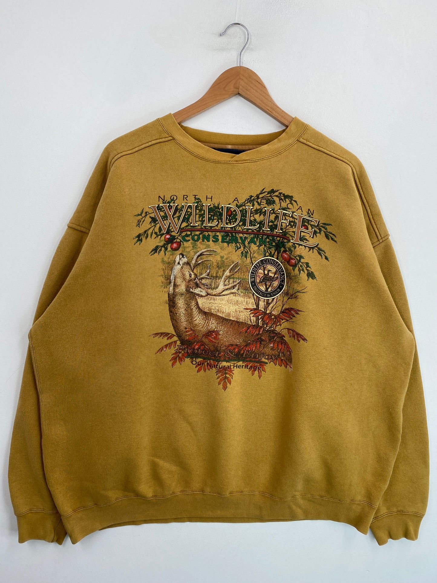 Vintage WILD LIFE Size XL Animal Sweat-Shirt / G6897S