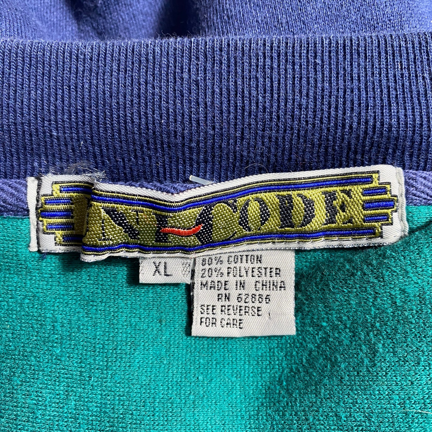 (XL) Vintage COLORBLOCK Sweatshirt Cardigan / A1517S